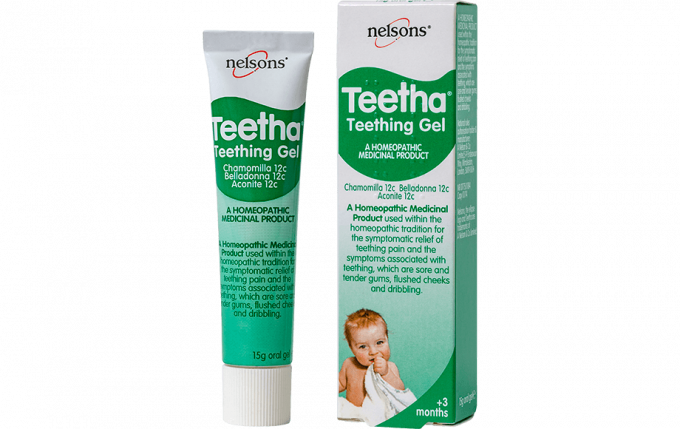 Nelson Teetha Teething Granules 24 Sachets Homeopathic  Teeth Gums Pain Relief 
